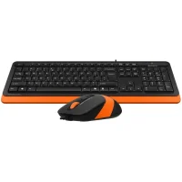 Комплект клавиатура + мышь A4Tech Fstyler F1010 (черный/оранжевый) фото 2